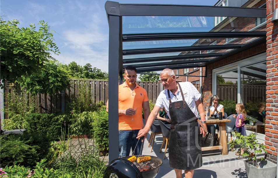 cuisiner en plein air barbecue véranda