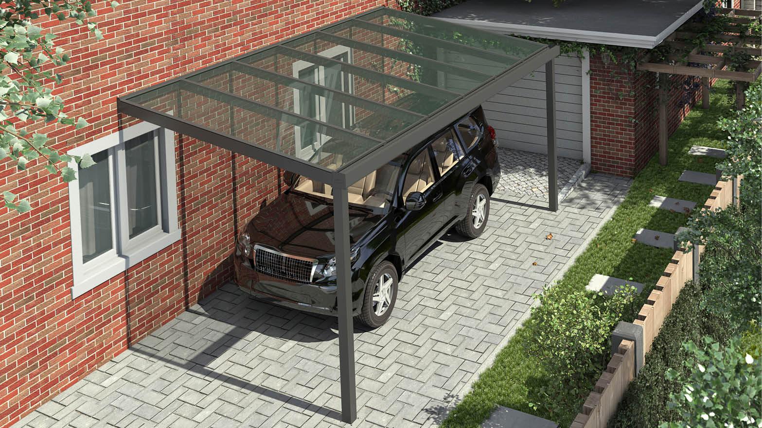 Carport avec toit en verre Carport avec toit en verre