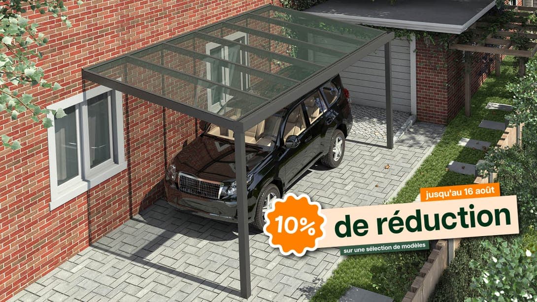 Carport avec toit en verre Carport avec toit en verre
