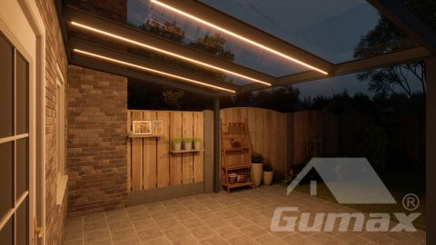 gumax lighting system 4.06m x 3.0m antraciet onder