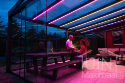 Lighting System Gumax® avec parois coulissantes en verre